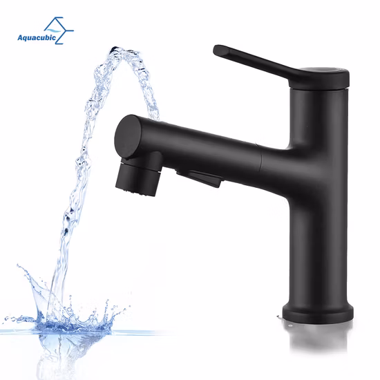 Luxury Matte Black Flexible Single Hole Pull out Taps Product